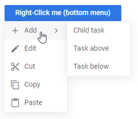 Context Menu bottom position